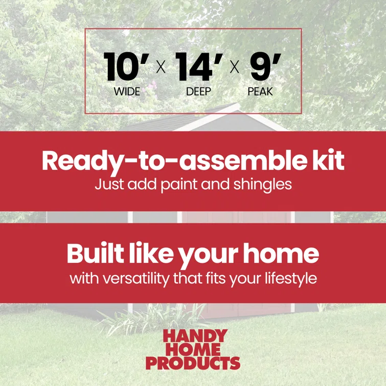 Rookwood 10 ft. W x 14 ft. D Wood Storage Shed With Floor