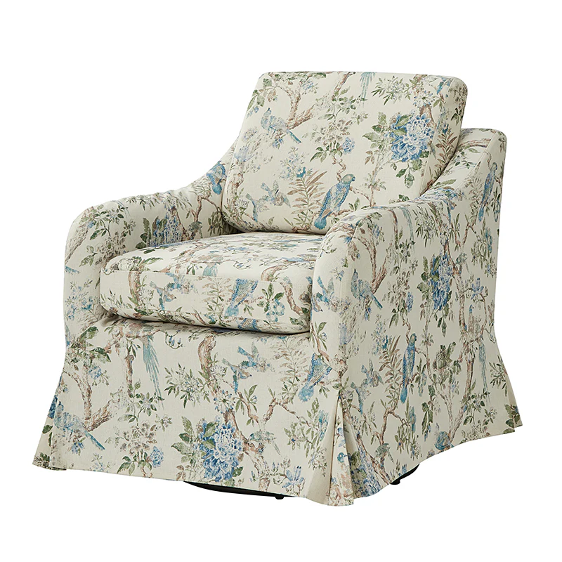 Bertram Claas 360 Degree Swivel Chair With Slipcover