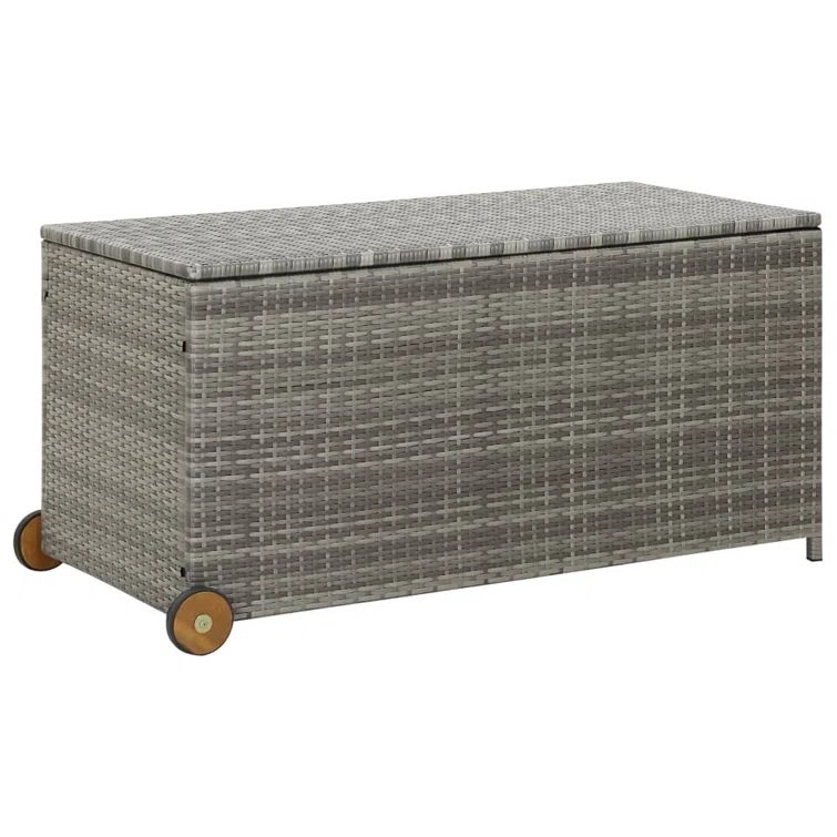 Outdoor Storage Deck Box Chest Cabinet for Patio Cushions Tools PE Rattan