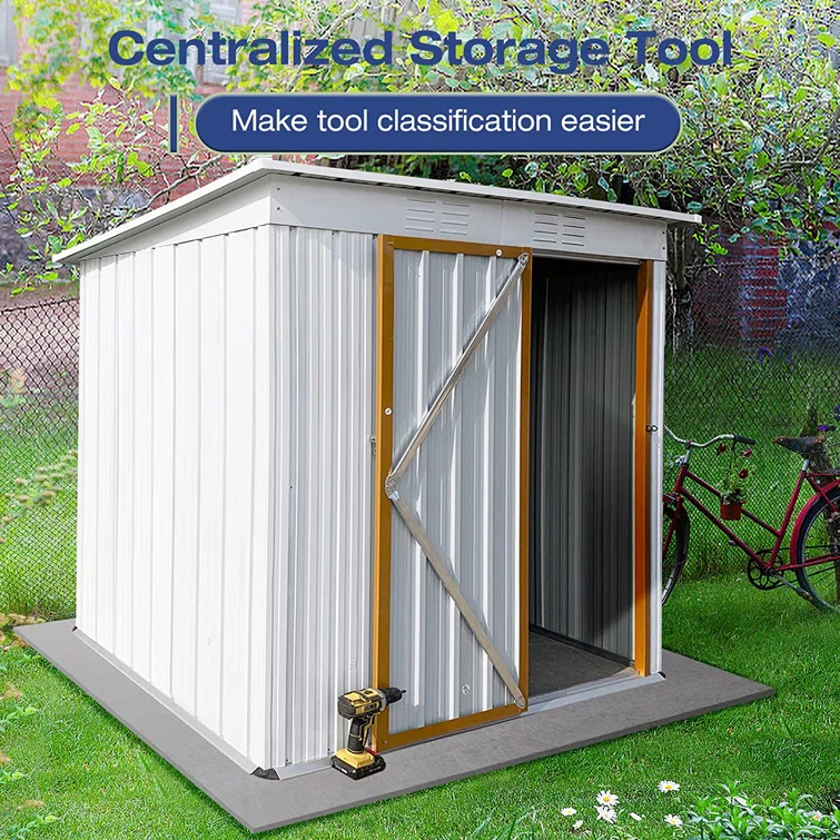 5 ft. W X 3 ft. D Metal Storage Shed