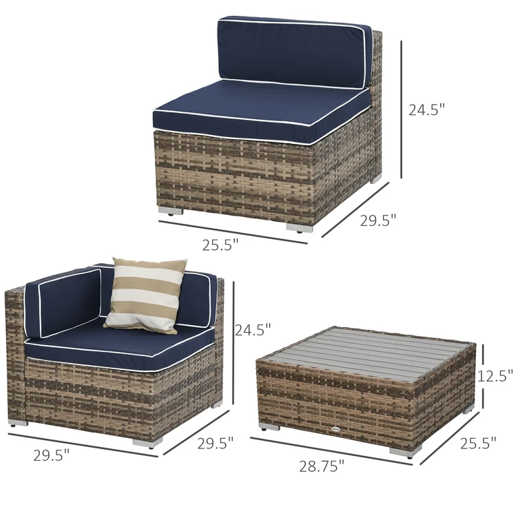 6 - Person Outdoor Seating Group with Cushions