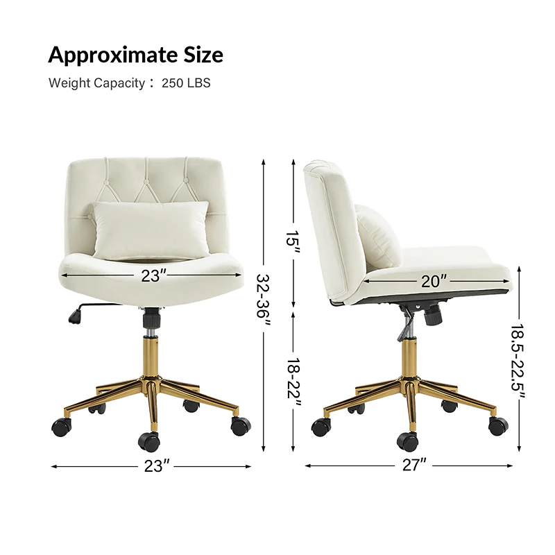 Norm Modern Flannel Adjustment Office Chair