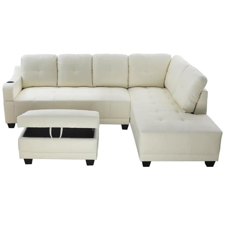 Sweetgrove 3 - Piece Faux Leather Sectional