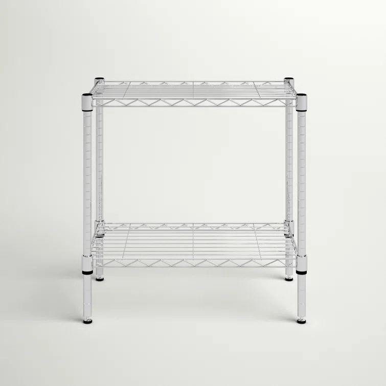 Wayfair Basics® Alexandrina 2-Tier Steel Shelving Unit (24" H x 24" W x 14" D)