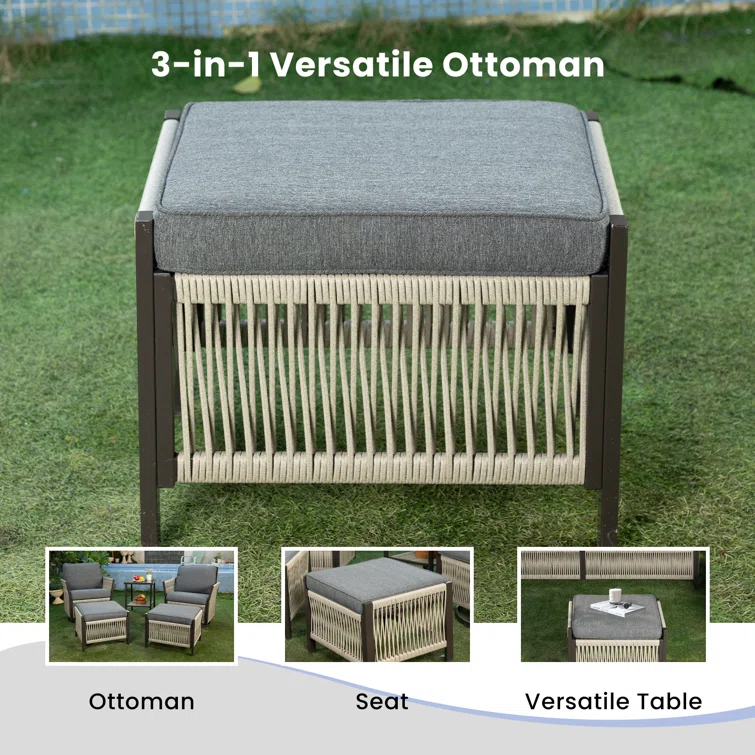 Buenhomino 5 - Person Outdoor Seating Group with Cushions