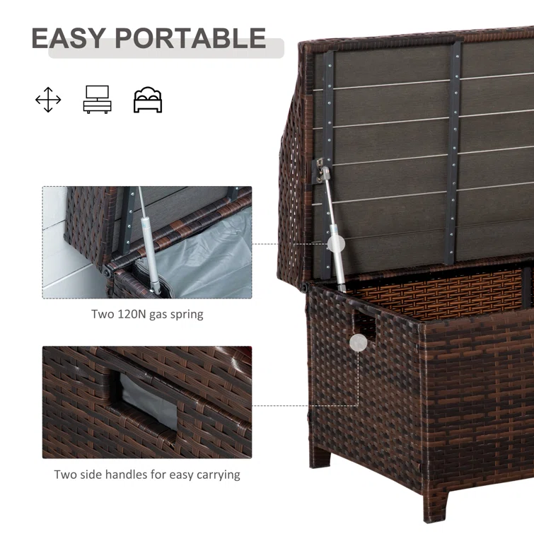 Wicker Outdoor Bench