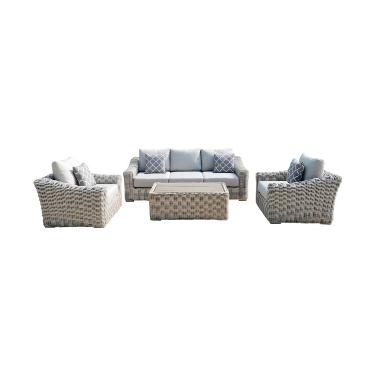 Sommer 5 - Person Outdoor Seating Group with Cushions