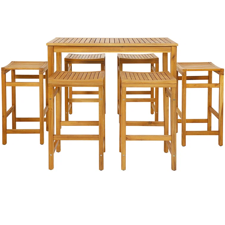 Arnstein 6 - Person Rectangular Outdoor Dining Set
