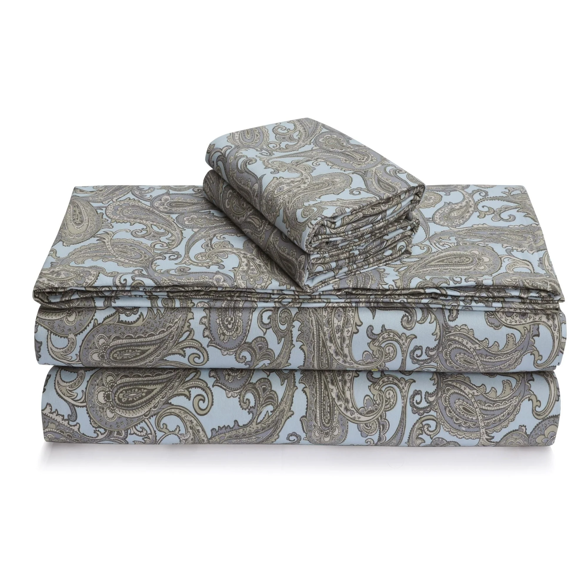 Portuguese Printed Cotton Flannel Extra Deep Pocket Sheet Set