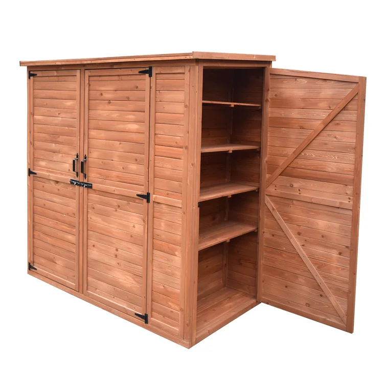 6 ft. W x 3 ft. D Solid Wood Lean-to Storage Shed