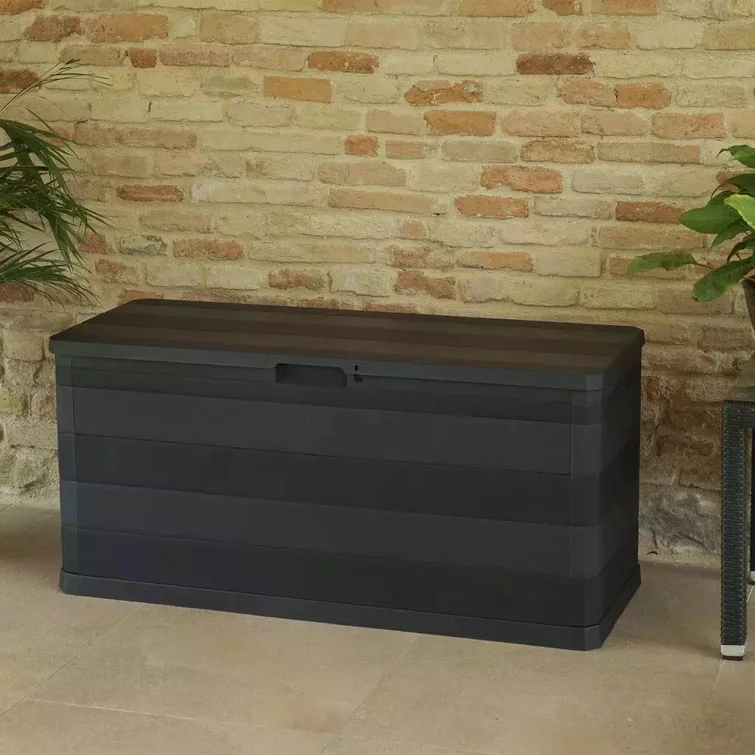 vidaXL Outdoor Storage Deck Box Chest Cabinet for Patio Cushions Garden Tools