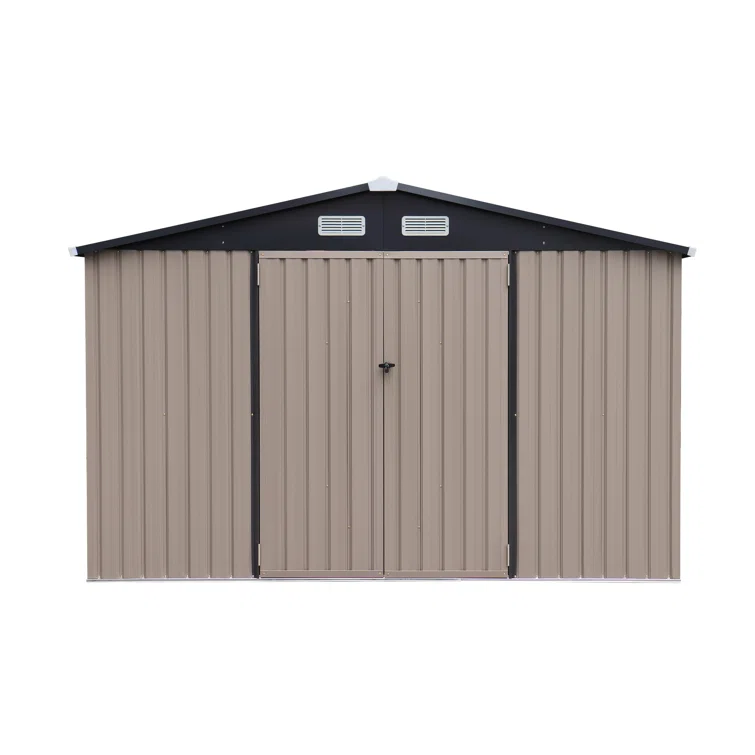 10 ft. W X 8 ft. D Metal Storage Shed