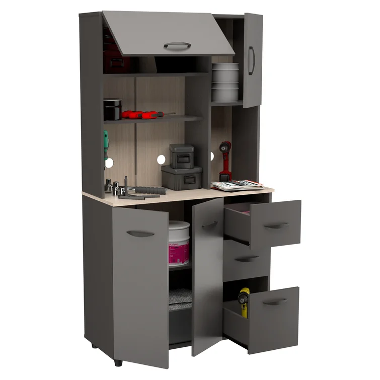 Kagishan Single Storage Cabinet ( 66.1'' H x 35'' W x 15.4'' D)