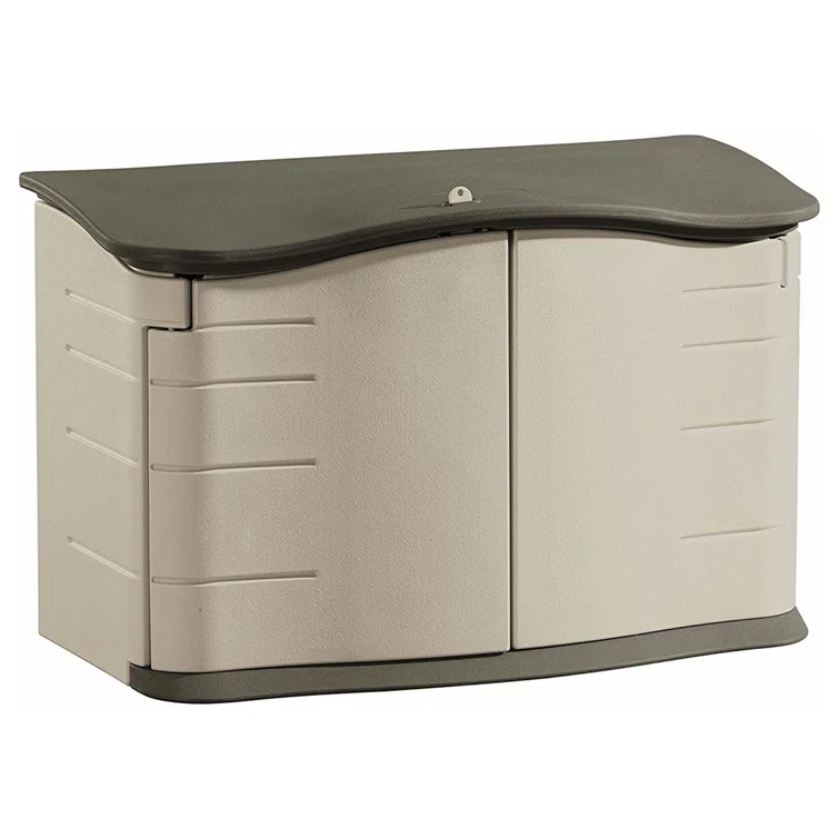 4 ft. W x 2 ft. D Plastic Horizontal Garbage Shed
