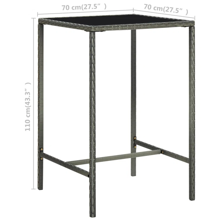 Emmetsburg 4 - Person Square Outdoor Dining Set