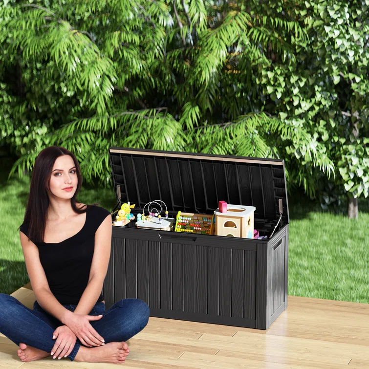 Arts Box Trading 18.7'' W 80 Gallons Water Resistant Resin Deck Box