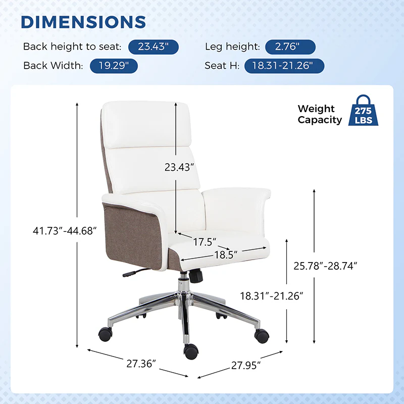 Elisa Office Chair With Tufted Back