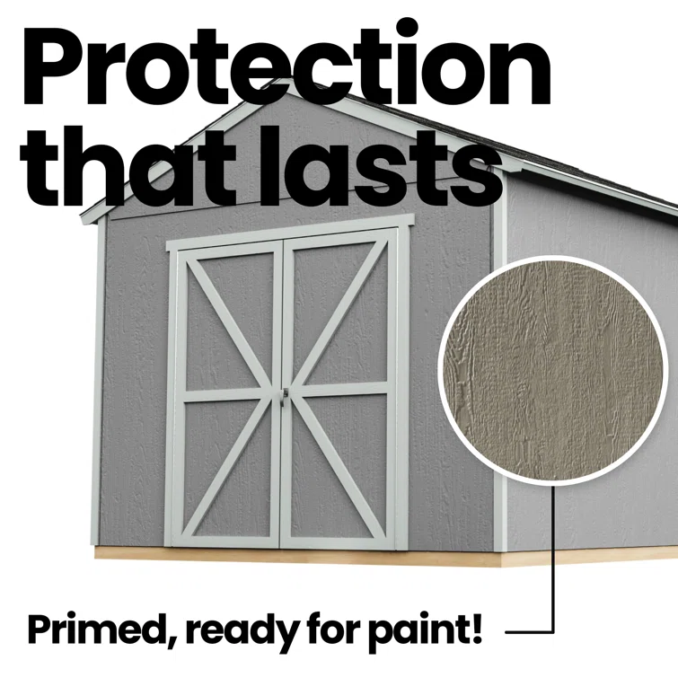 Astoria 12 ft. W x 24 ft. D Wood Storage Shed With Floor
