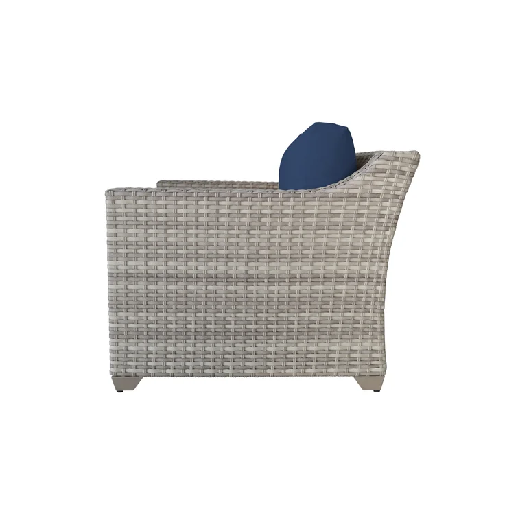 Bannister 8 Piece Rattan Sofa Seating Group with Cushions