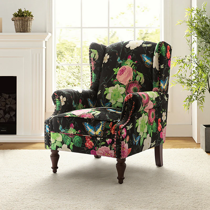 Felix Armchair with Spindle Legs