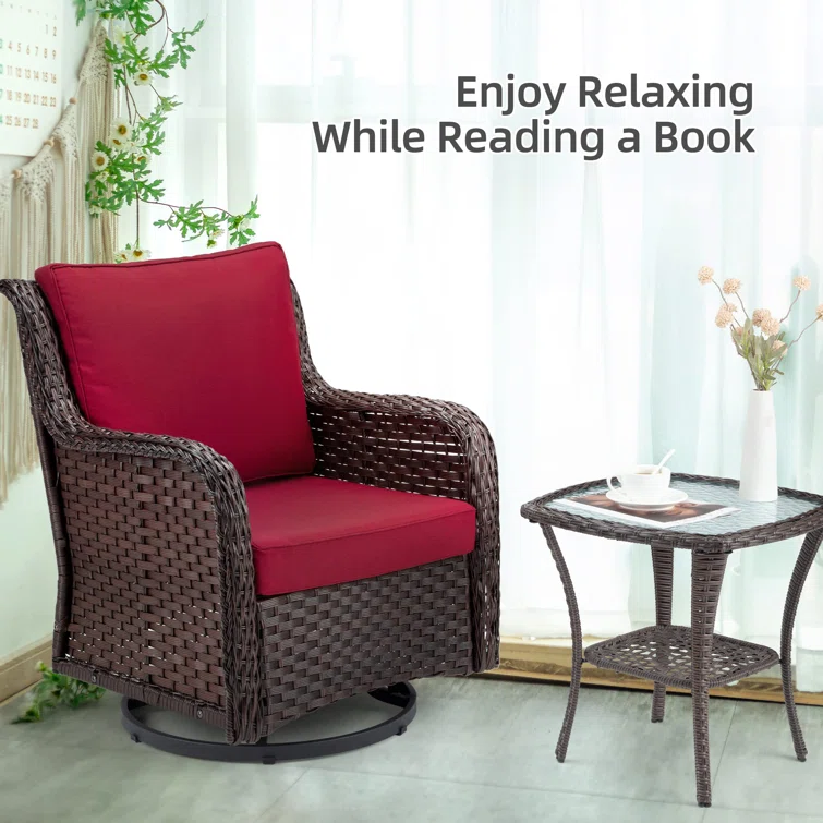 Gianno 2 - Person Square Outdoor Dining Set with Cushions