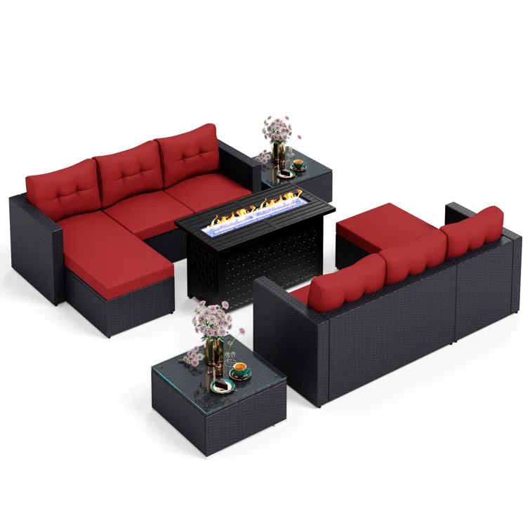 Alyah 6 - Person Outdoor Seating Group with Cushions