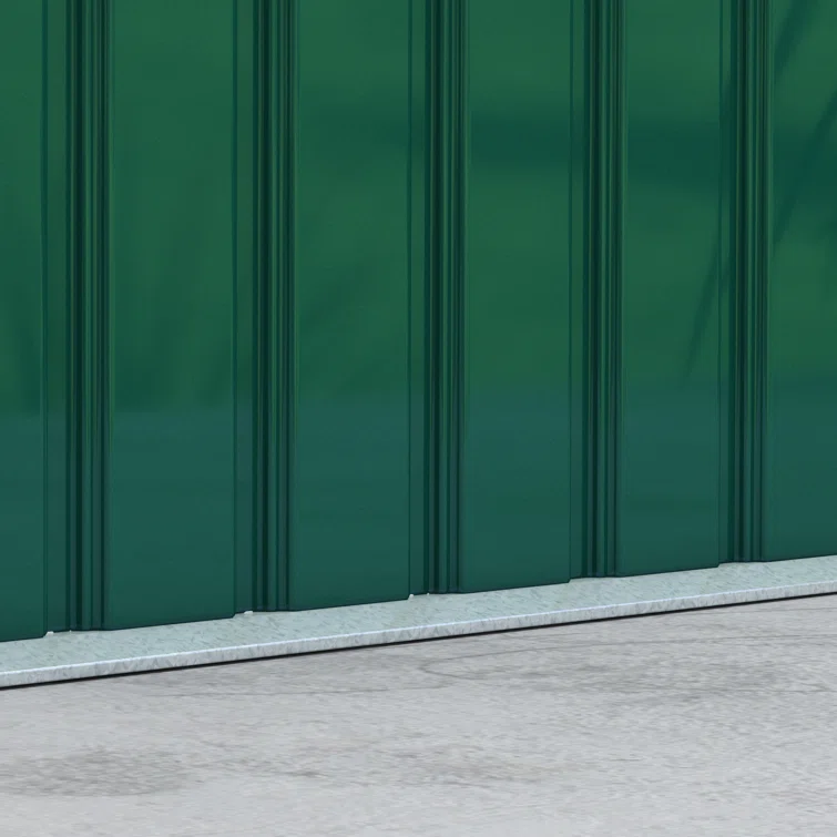 Outdoor Lean-To Metal Storage Shed