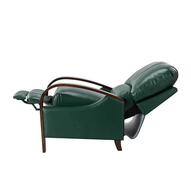 Melisa Genuine Leather Manual Recliner