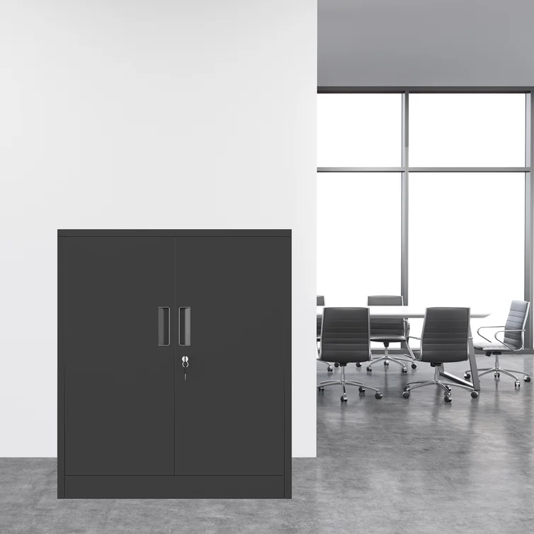 Huguley 36.2" H x 31.5" W x 15.75" D Metal Storage Cabinet