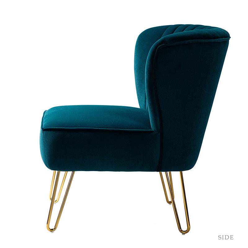 Ainhoa Velvet Tufted Back Side Chair