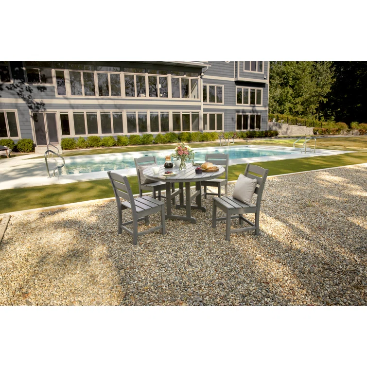 Lakeside 5-Piece Round Farmhouse Side Chair Dining Set<!-- --> <!-- -->(Set of 5)