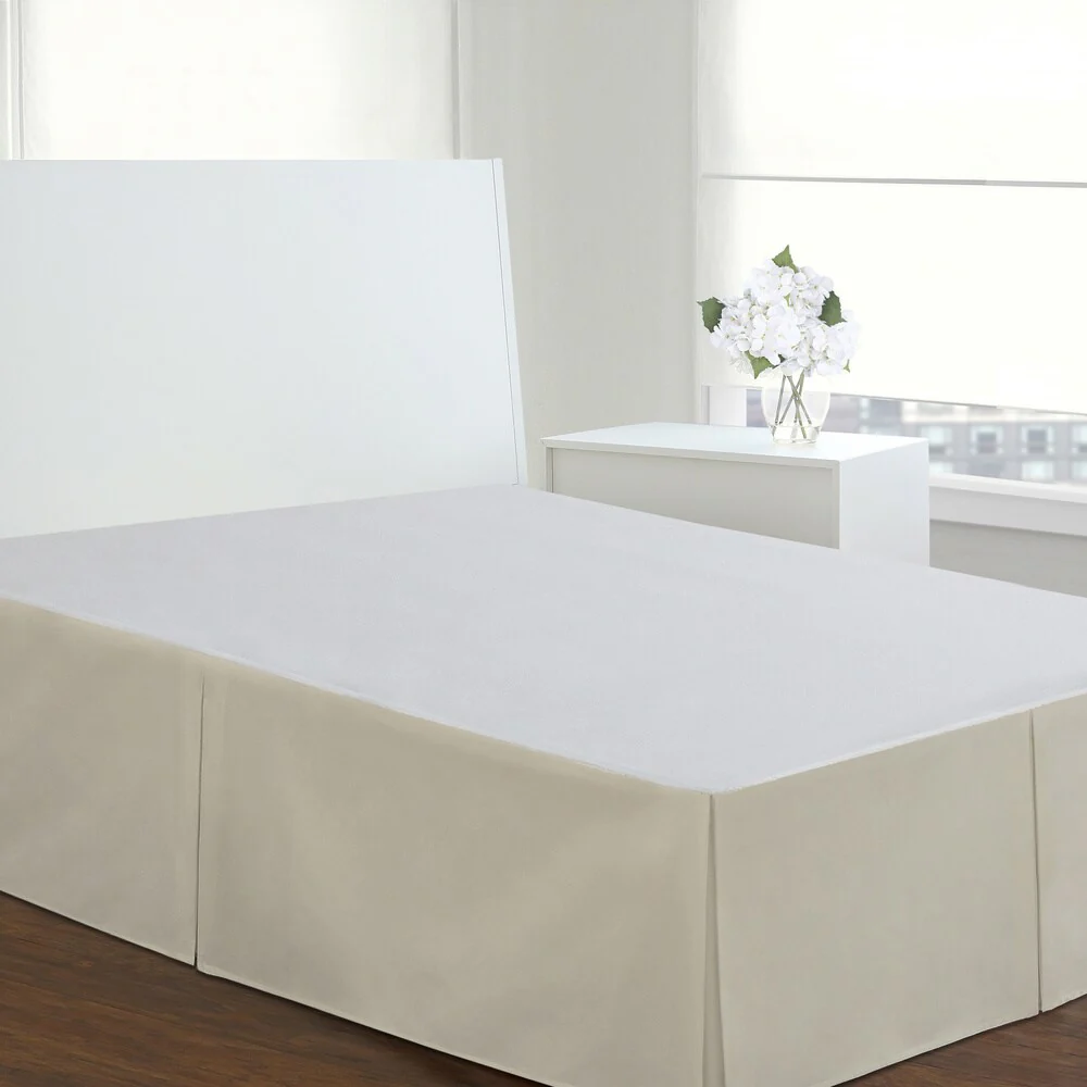 Fresh Ideas Poplin 14-inch Drop Bedskirt