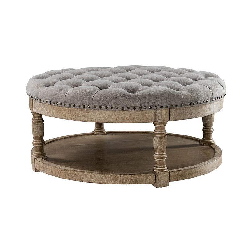 Danilynn Tufted Round Cocktail Ottoman Coffee Table