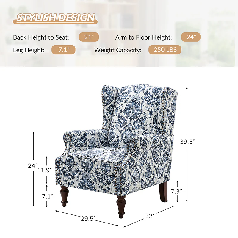 Felix Armchair with Spindle Legs