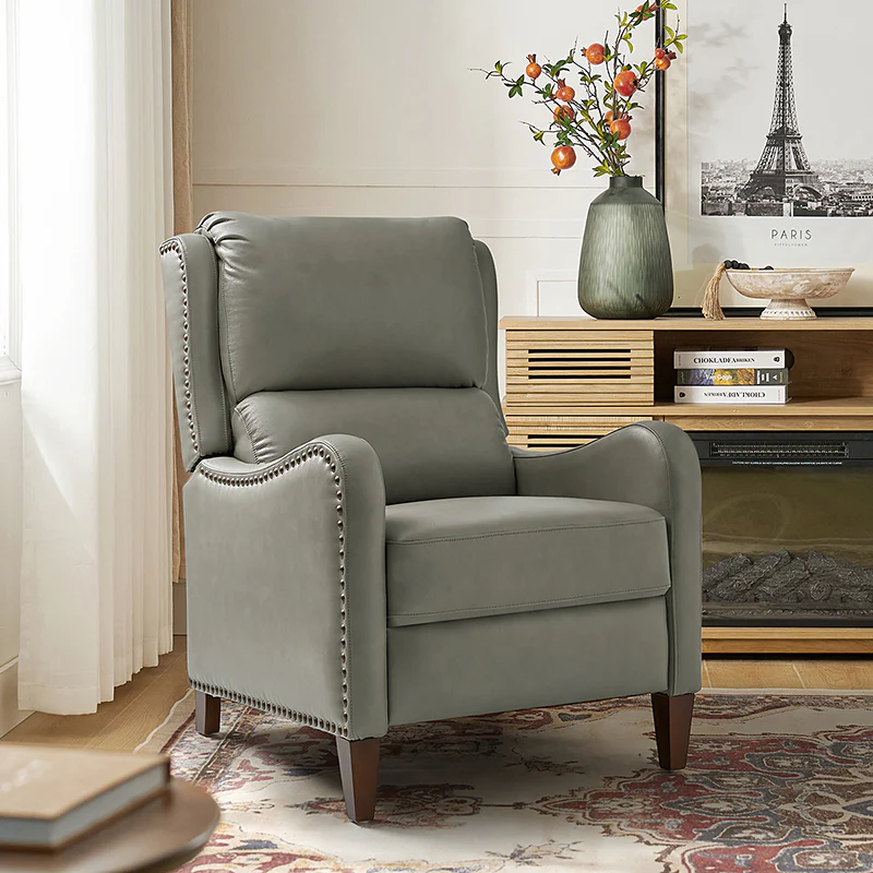 Deliat Genuine Leather Rocker Recliner