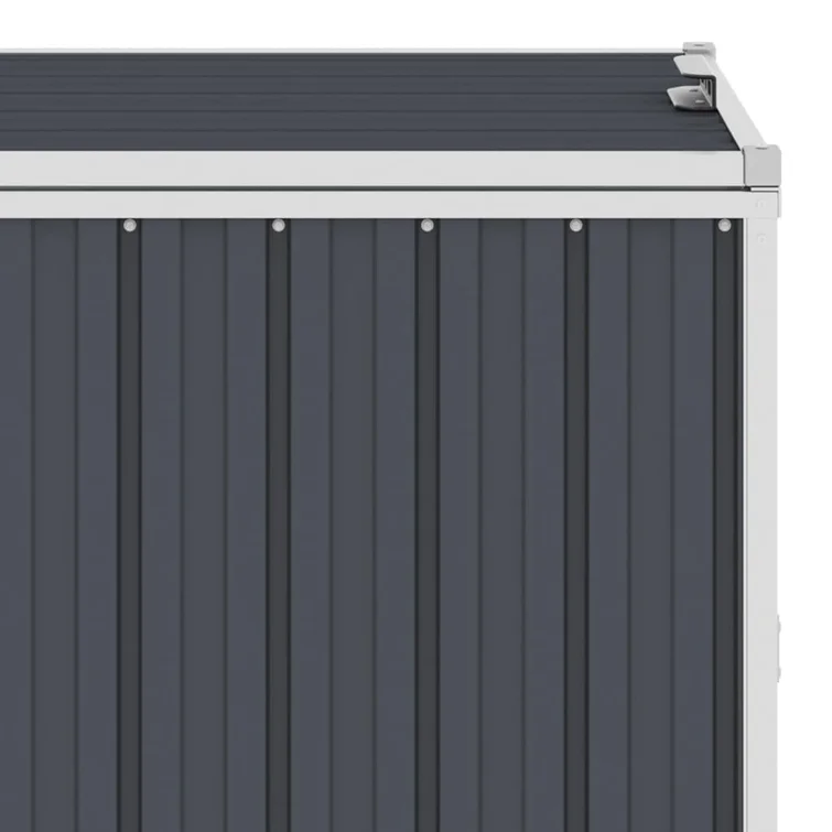 Vidaxl Triple Garbage Bin Shed Anthracite 83.9