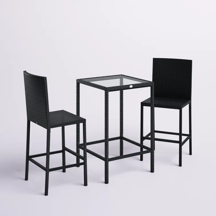 Swiney 2 - Person Square Outdoor Dining Set