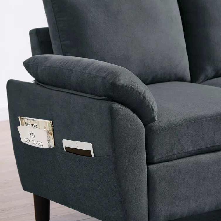 Darlyene 79" Wide Reversible Sofa & Chaise with Ottoman