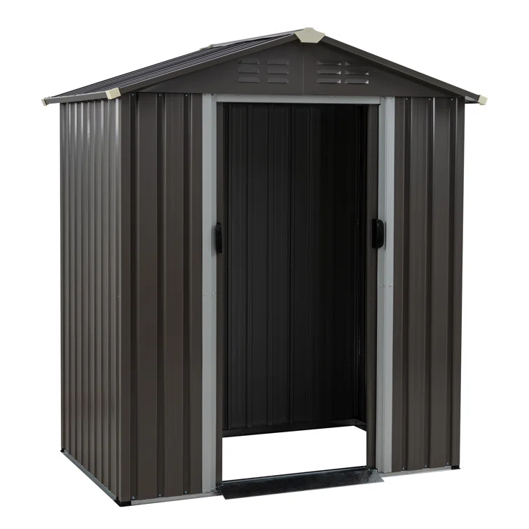 6 ft. W x 4 ft. D Metal Storage Shed