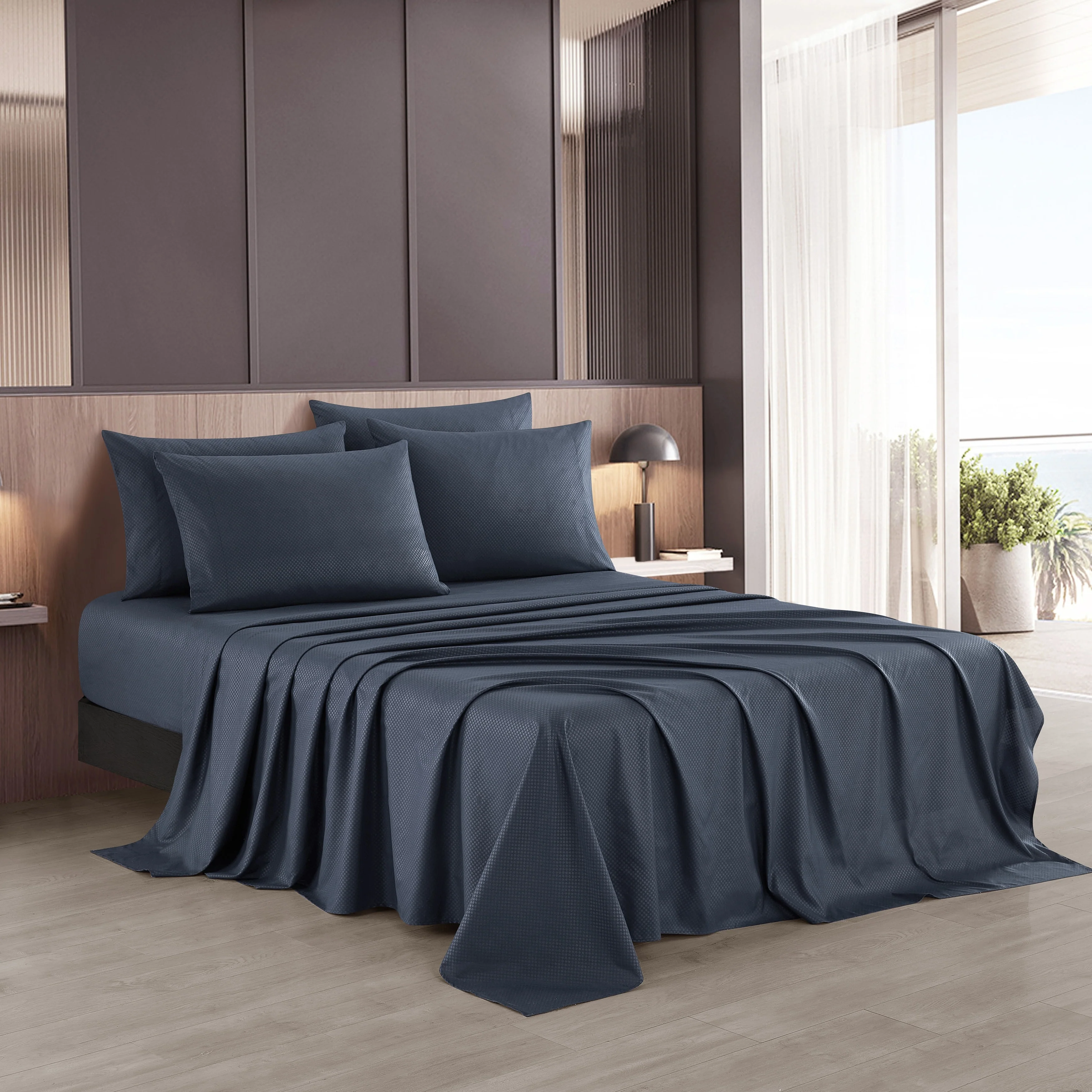 Nanshing Luxury Embossed 6-Piece Ultra Soft Sheet Set