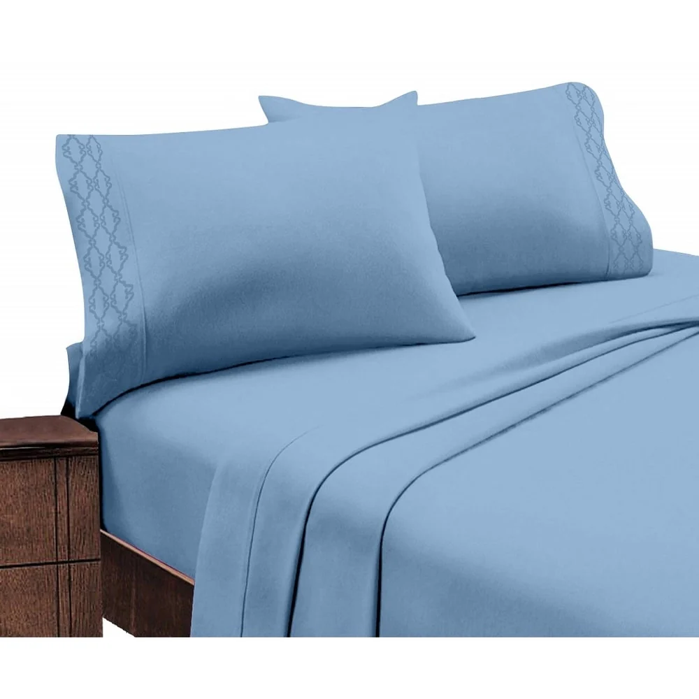 Home Sweet Home Dream Embroidered Extra Soft Microfiber Deep Pocket Bed Sheet Set