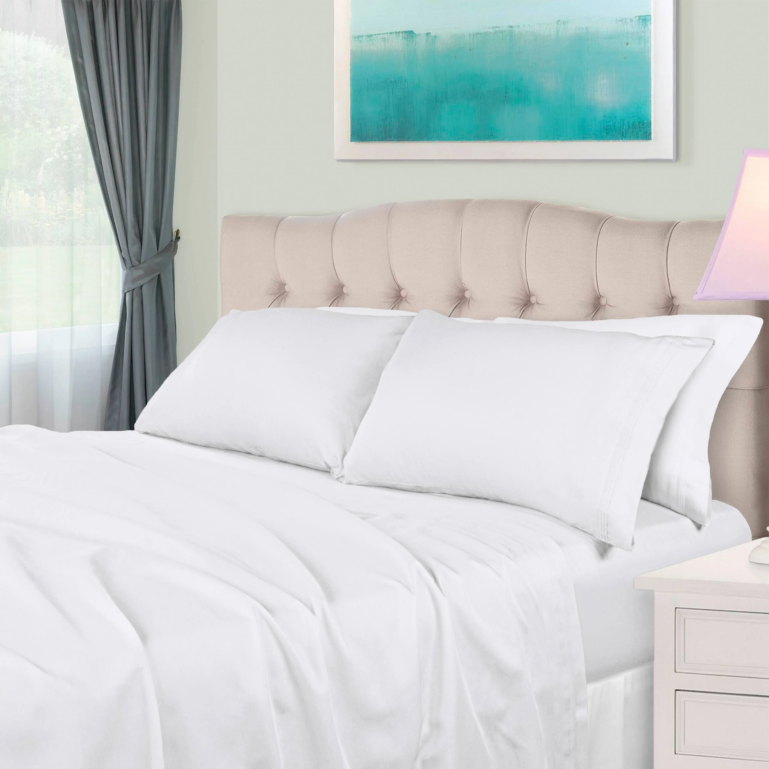 Superior Egyptian Cotton 650 Thread Count Deep Pocket Solid Sheet Set