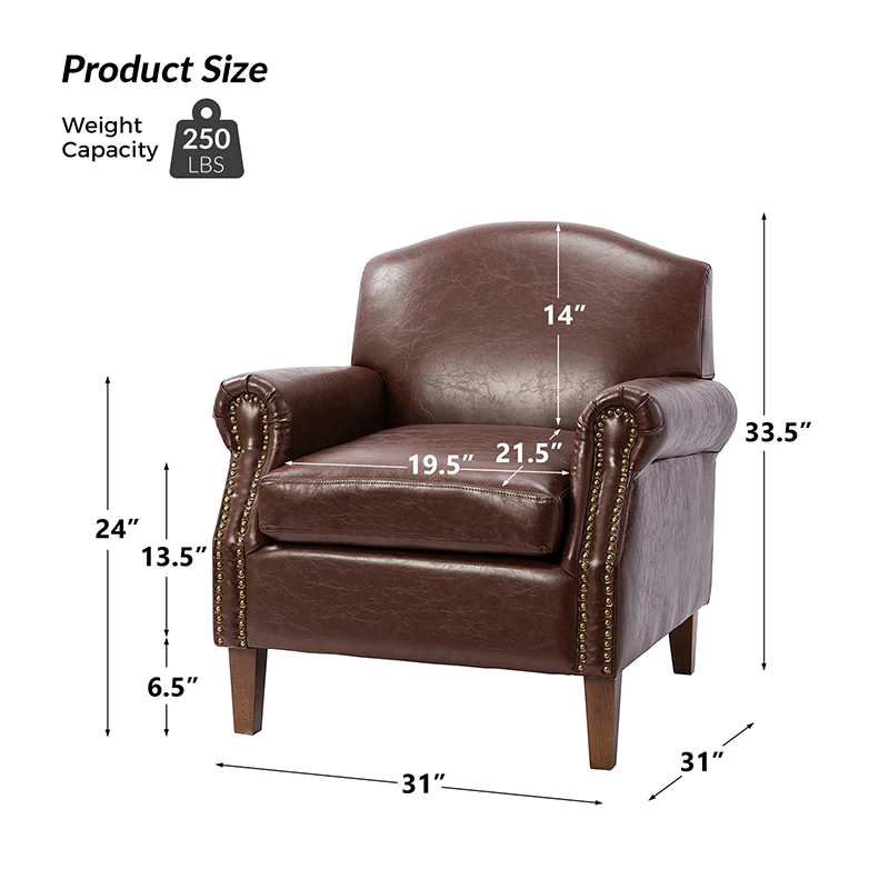 Gianfranco Vegan Leather Armchair
