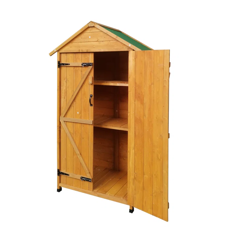 3 ft. W x 2 ft. D Wood Tool Shed