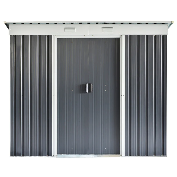 85.5" W x 48" D Storage Shed
