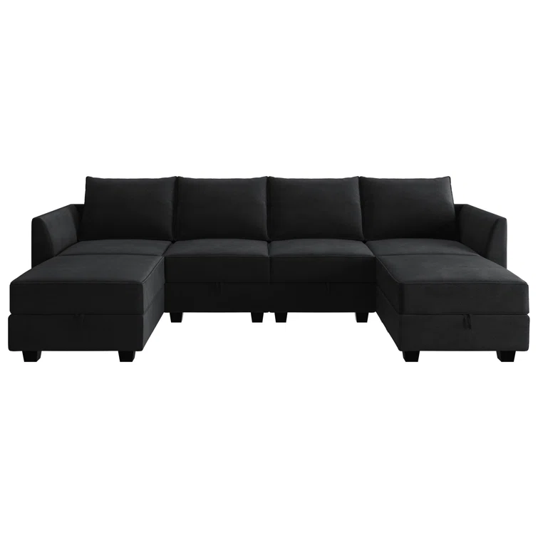 Tremee U Shaped Modular Sofa Velvet Sectional