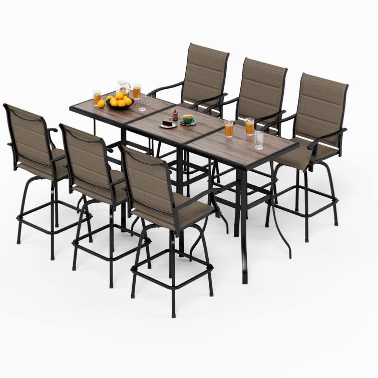 Alyne 6 - Person Square Outdoor Dining Set