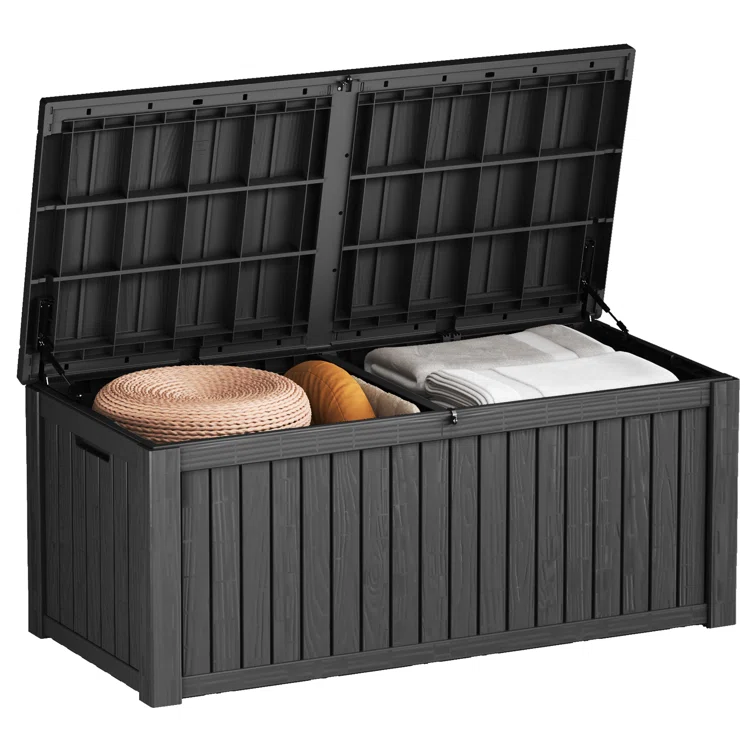Emperic Design 60.8'' W 150 Gallons Water Resistant Resin Lockable Deck Box
