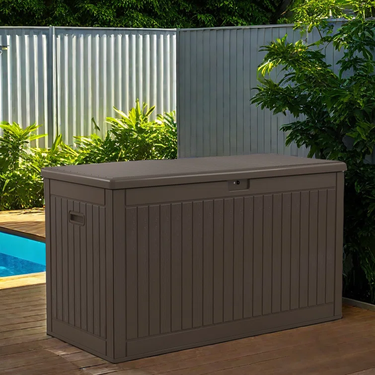 Balconera 260 Gallons Water Resistant Resin Lockable Deck Box