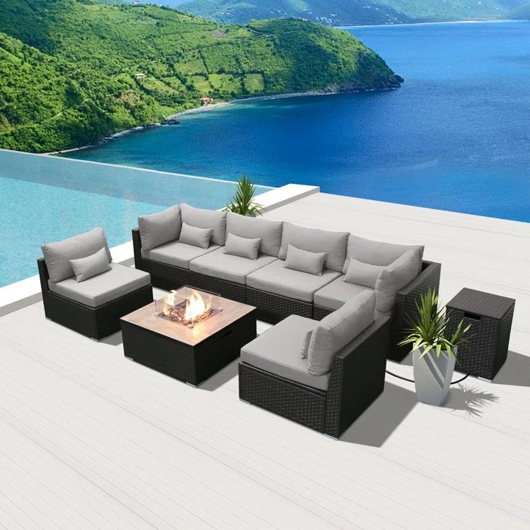 Petrina 6 - Person Outdoor Seating Group with Cushions